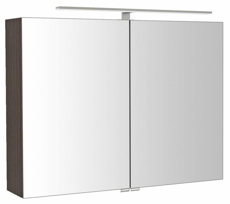 RIWA galerka s LED osvětlením, 81x70x17cm, borovice rustik