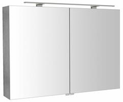 RIWA galerka s LED osvětlením, 101x70x17cm, dub stříbrný | Více - 