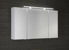 RIWA galerka s LED osvětlením, 3x dvířka, 121x70x17cm, jilm bardini