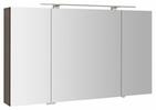 RIWA galerka s LED osvětlením, 3x dvířka, 121x70x17cm, borovice rustik