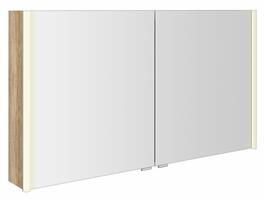 ALIX galerka s LED osvětlením, 2x dvířka, 126x70x17,5cm, dub alabama | Více - 