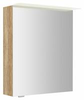 LINEX galerka s LED osvětlením, 60x70x15cm, levá/pravá, dub alabama | Více - 