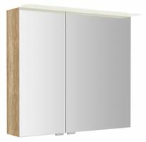 LINEX galerka s LED osvětlením, 80x70x15cm, dub alabama | Více - 