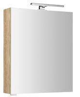 MIRRÓ galerka s LED osvětlením, 60x70x16cm, levá/pravá, dub alabama | Více - 