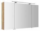 RIWA galerka s LED osvětlením, 3x dvířka, 121x70x17cm, dub alabama