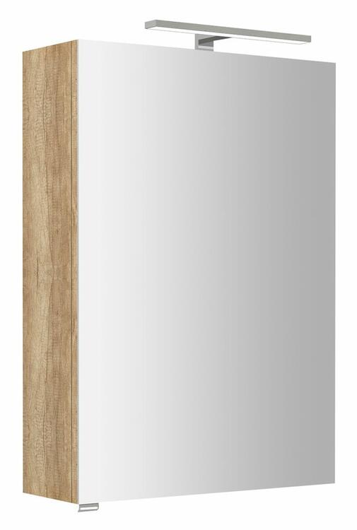 RIWA galerka s LED osvětlením, 50x70x17cm, dub alabama