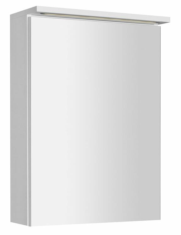 Galerka s LED osvětlením 50×70×22 cm L/P bílá – Aqualine Kawa Strip WGL50S