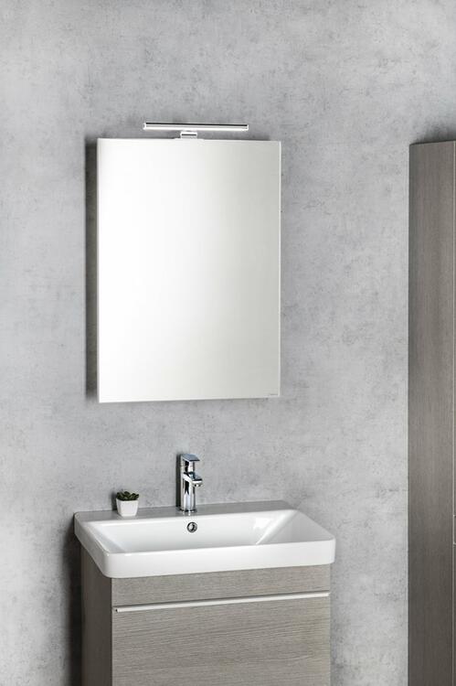 GRETA galerka s LED osvětlením, 50x70x14cm, bílá mat