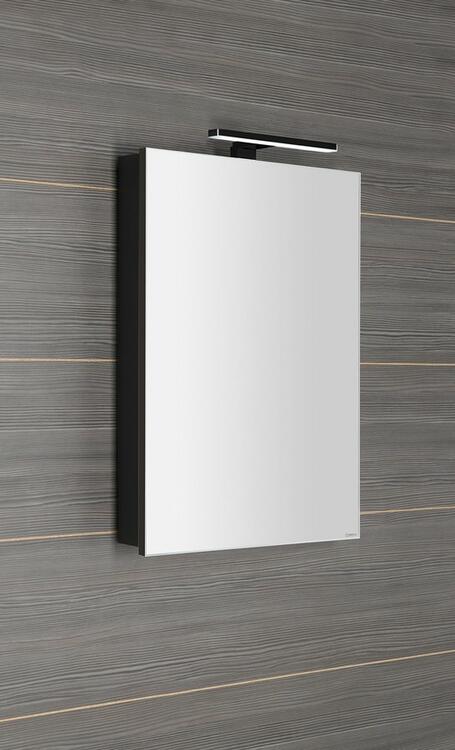 GRETA galerka s LED osvětlením, 50x70x14cm, černá mat