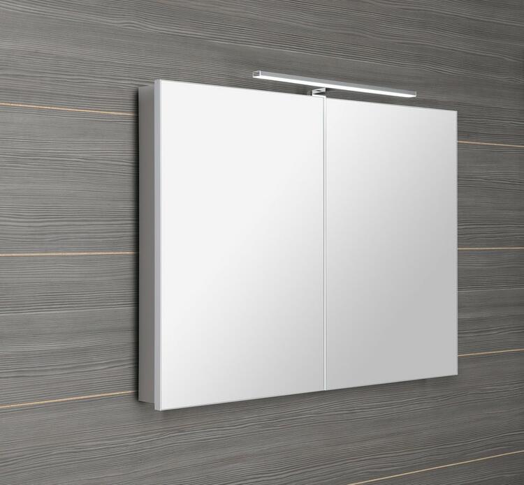 GRETA galerka s LED osvětlením, 101x70x14cm, bílá mat