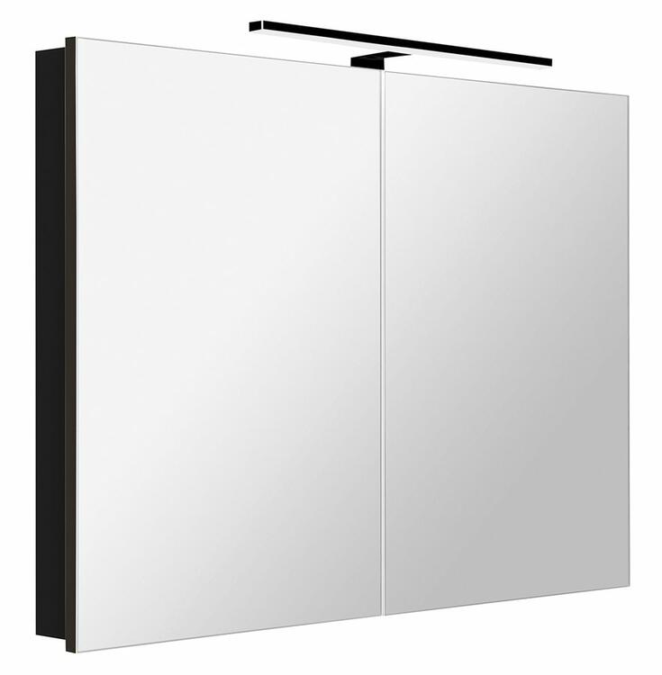 GRETA galerka s LED osvětlením, 101x70x14cm, černá mat