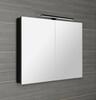 GRETA galerka s LED osvětlením, 101x70x14cm, černá mat