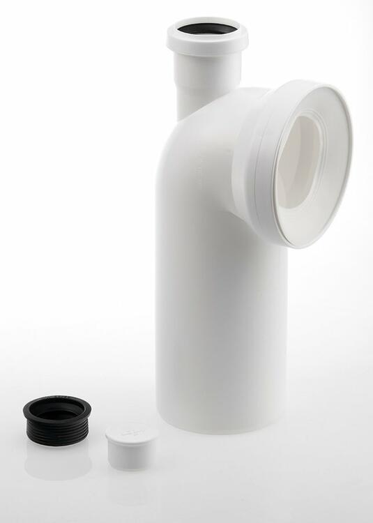 Koleno s přípojkou 90 dopojení k WC, 110mm