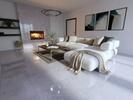 Velkoformátová dlažba imitace mramoru Aristo Grey 60x120 cm