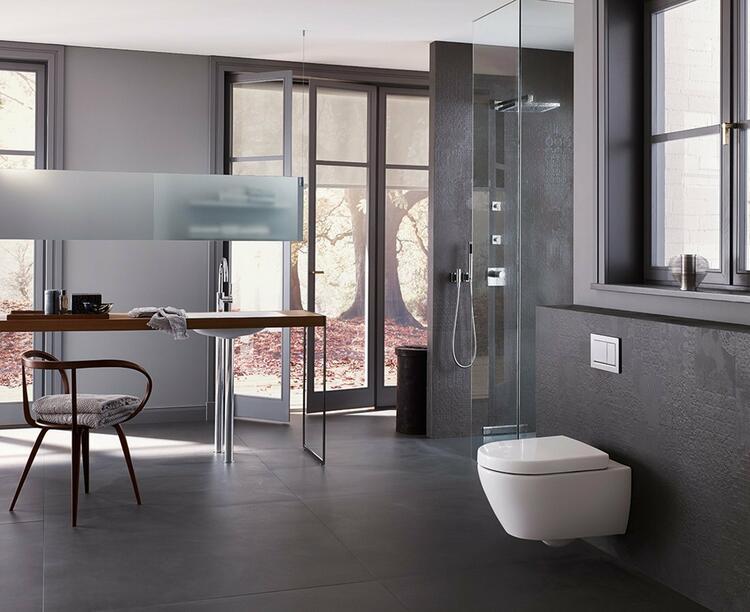 GEBERIT SIGMA30 ovládací tlačítko, bílá lesk/chrom