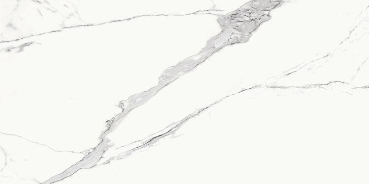 Velkoformátová dlažba imitace mramoru Statuario Goya 60x120 cm lesklý povrch 1. jakost