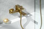 Vanová nástěnná páková baterie zlato – Sapho CUBEMIX CM010GB