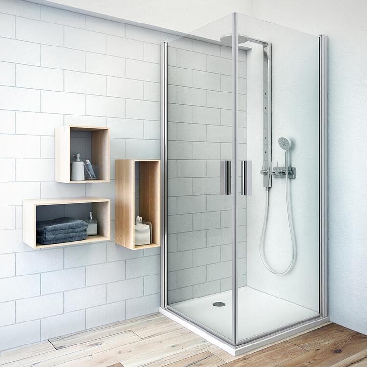 Obdélníkový sprchový kout Brillant + Intimglass – Roth TCO1/1000+TCO1/900