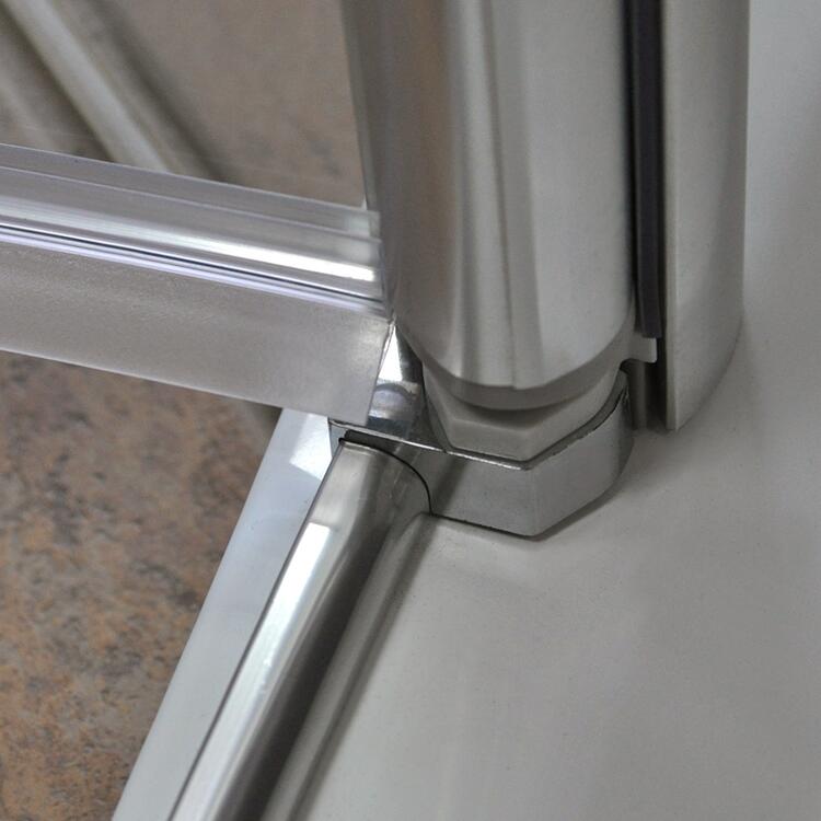 Obdélníkový sprchový kout Brillant+Transparent – Roth TB/800+TDO1/1200