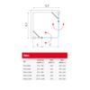 Sprchové dveře TB/900+TDO1/800 - Roth TB/900_TDO1/800_br_tr