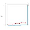 Sprchové dveře PD3N/800+LLBD/1000 - Roth PD3N/800_LLBD/1000_br_gr