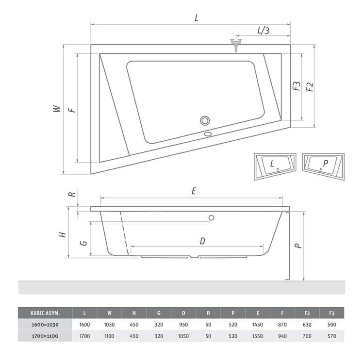KUBIC ASYMMETRIC /160 (P) - Roth 9670000