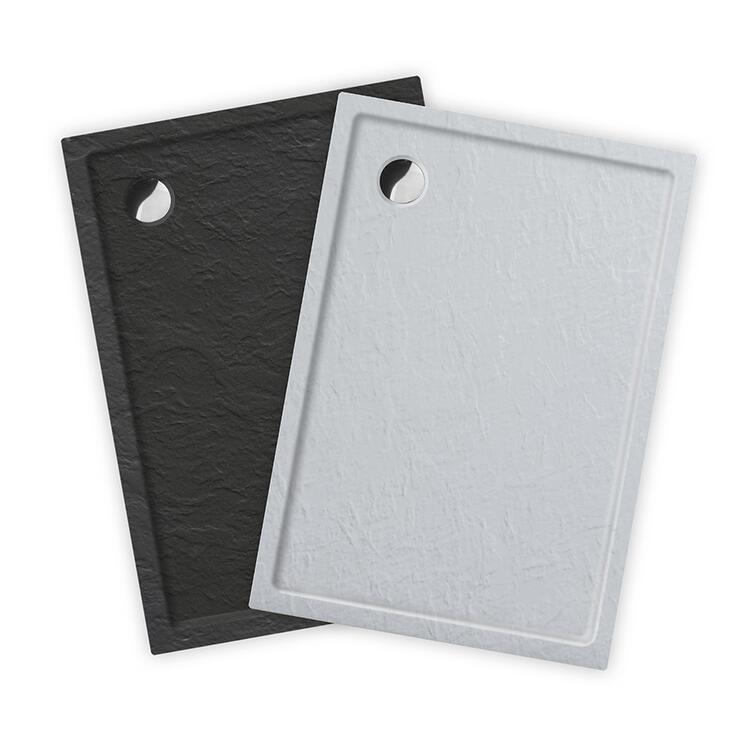 Obdélníková sprchová vanička 150×90 antracit – Roth FLAT STONE EFFECT 8000342