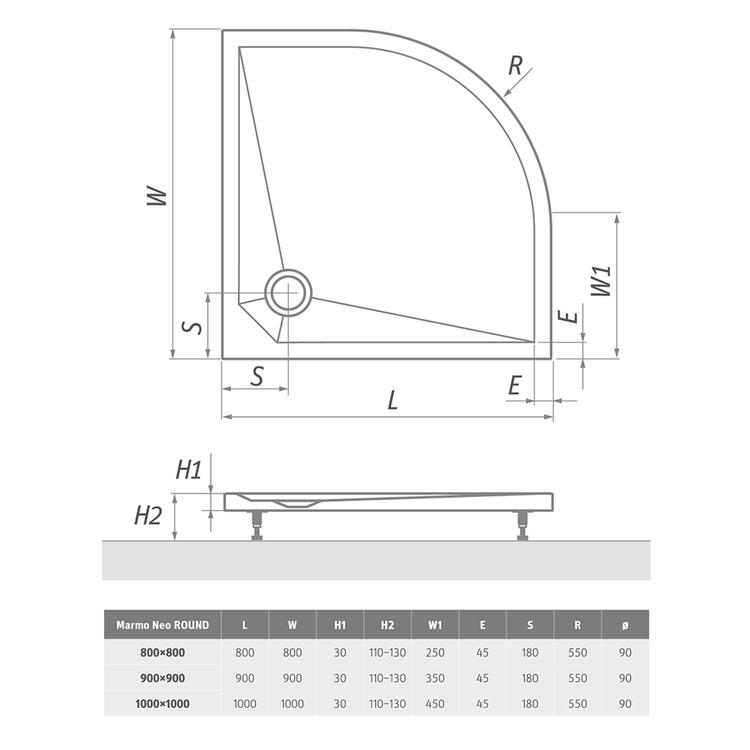 MARMO NEO ROUND /900 - Roth MAN RO 090090 2E
