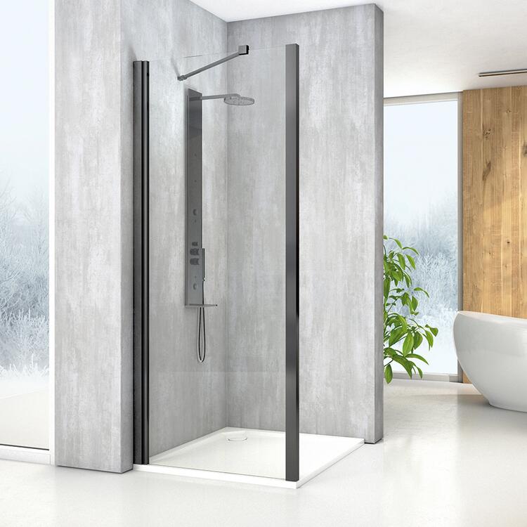 Obdélníkový sprchový kout Brillant+Transparent – Roth MI PIF/1100+MI FXP/1000