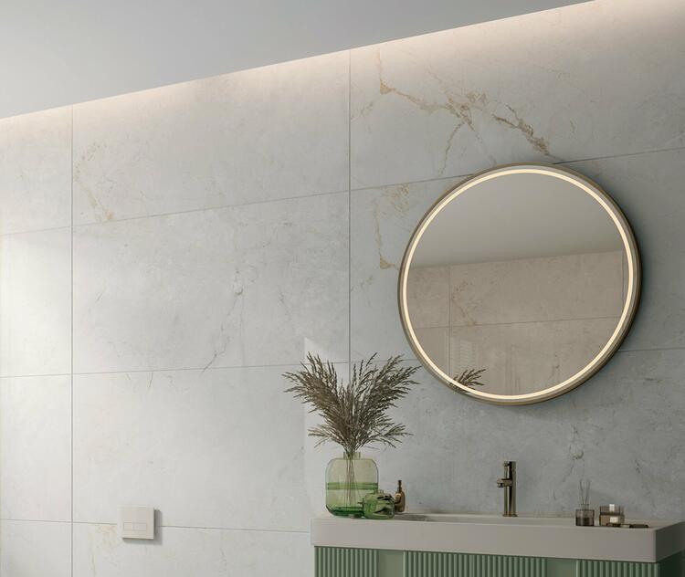 Velkoformátová dlažba imitace mramoru Celina 60x120 cm lesklý povrch 1. jakost