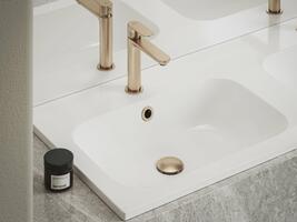 Krytka přepadu pro umyvadlo, Rose Gold Brushed | Více - 