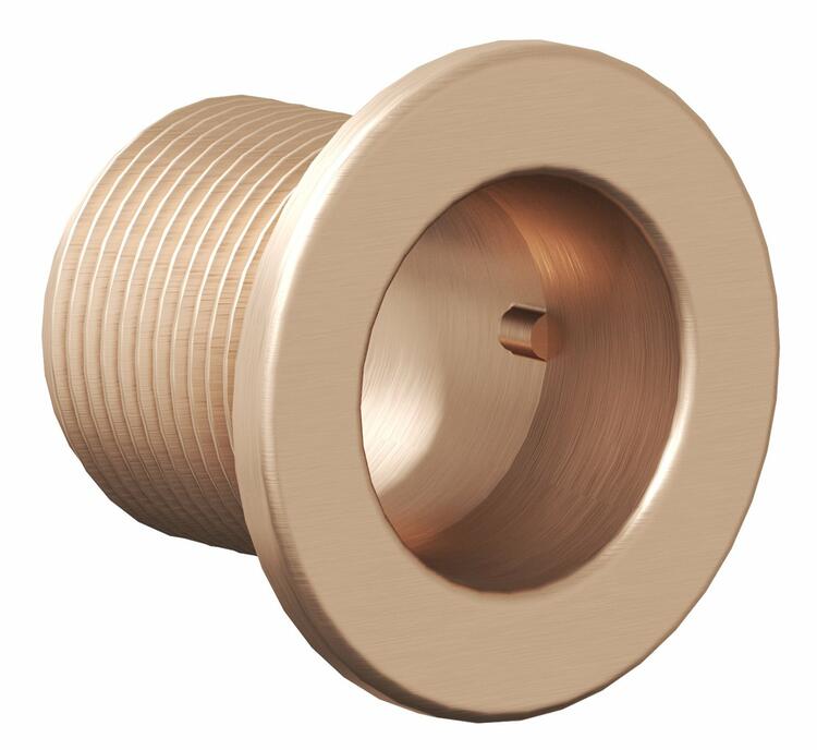 Krytka přepadu pro umyvadlo, Rose Gold Brushed