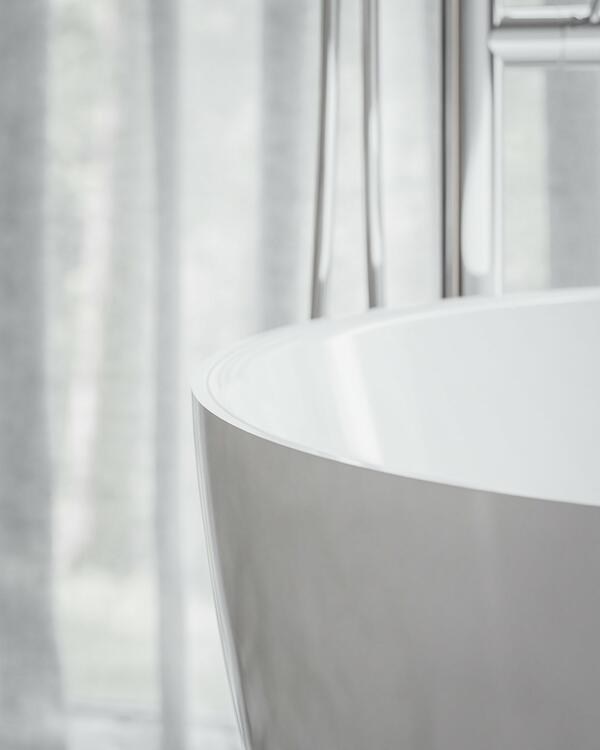 Vana Freedom O Tec 170x77 volně stojící, bílá matná/bílá, krytka odtoku bílá/černá/chrom