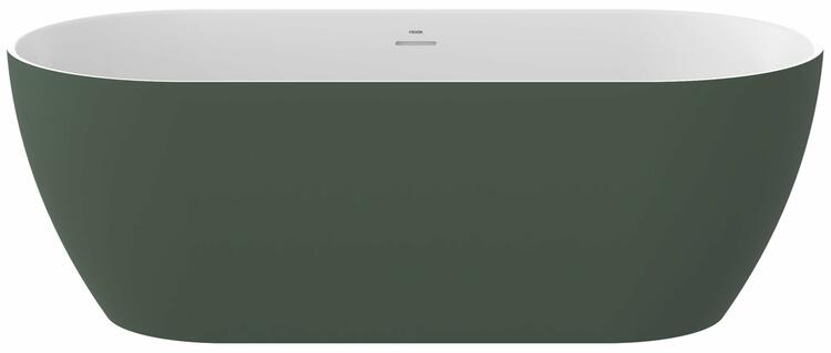 Vana Freedom O Tec 170x77 volně stojící, Grey Green/bílá, krytka odtoku bílá