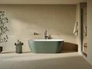 Vana Freedom O Tec 170x77 volně stojící, Grey Green/bílá, krytka odtoku bílá