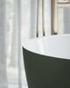 Vana Freedom O Tec 170x77 volně stojící, Grey Green/bílá, krytka odtoku bílá