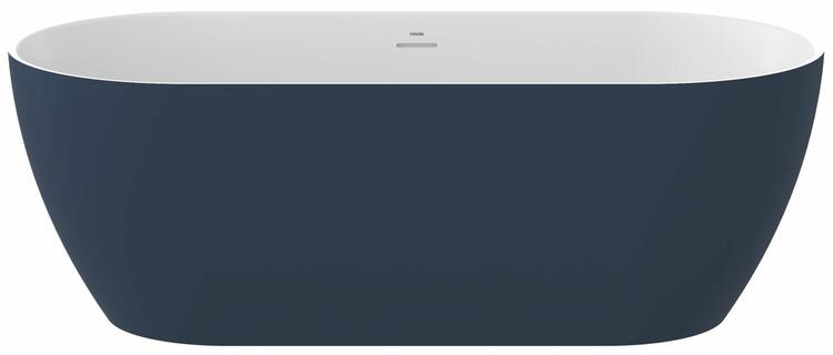 Vana Freedom O Tec 170x77 volně stojící, Deepsea Blue/bílá, krytka odtoku bílá
