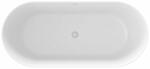 Vana Freedom O Tec 170x77 volně stojící, Smoke Grey/bílá, krytka odtoku bílá