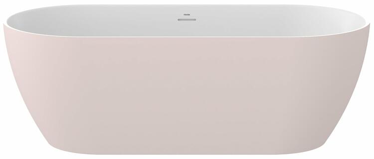 Vana Freedom O Tec 170x77 volně stojící, Alabaster Pink/bílá, krytka odtoku bílá