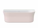 Vana Ypsilon Wall 178x86, volně stojící, Alabaster Pink/bílá, krytka odtoku bílá