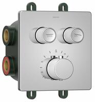 SMART SELECT podomítková sprchová termostatická baterie, box, 2 výstupy, chrom | Více - 