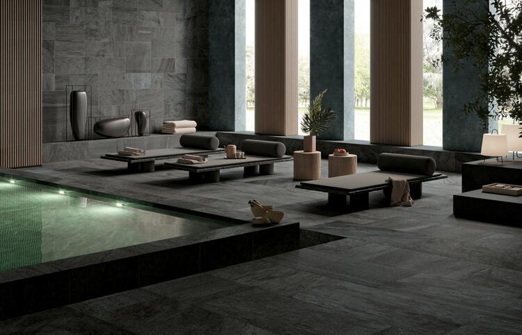 Exteriérová dlažba imitace kamene Silverlake Moro 60x120 cm protiskluzný povrch 1. jakost