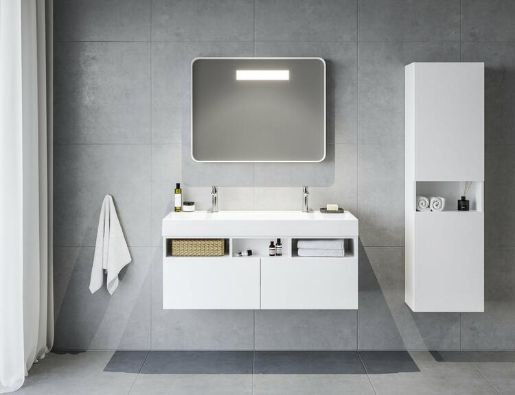 SB Natural II 45 vysoká skříňka bílá