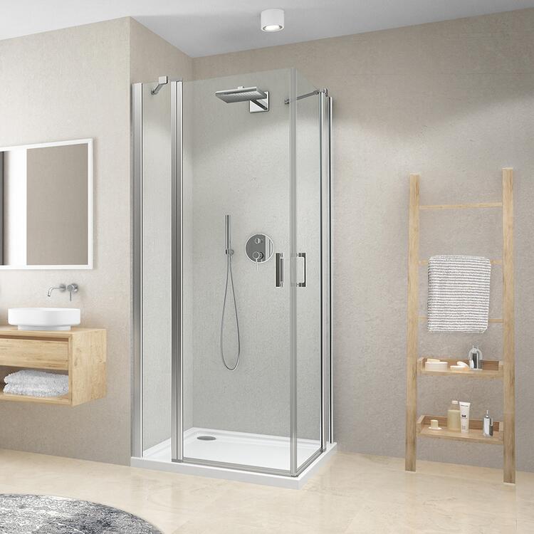 Obdélníkový sprchový kout Brillant+Transparent – Roth CI EPF/800+CI EPF/1000