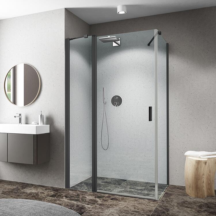 Obdélníkový sprchový kout Brillant+Transparent – Roth CI EPF/800 + CI FXG/1000