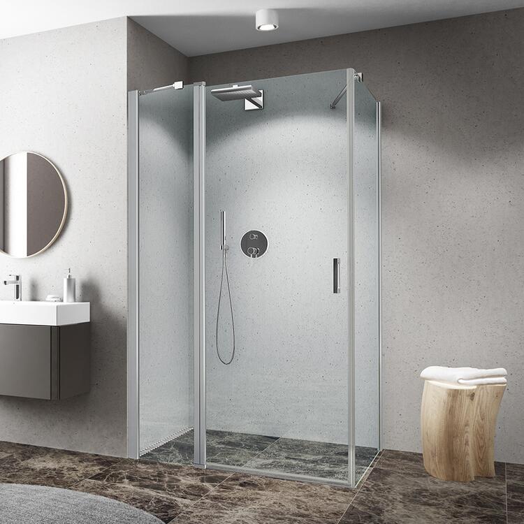 Obdélníkový sprchový kout Brillant+Transparent – Roth CI EPF/800+CI FXG/1000
