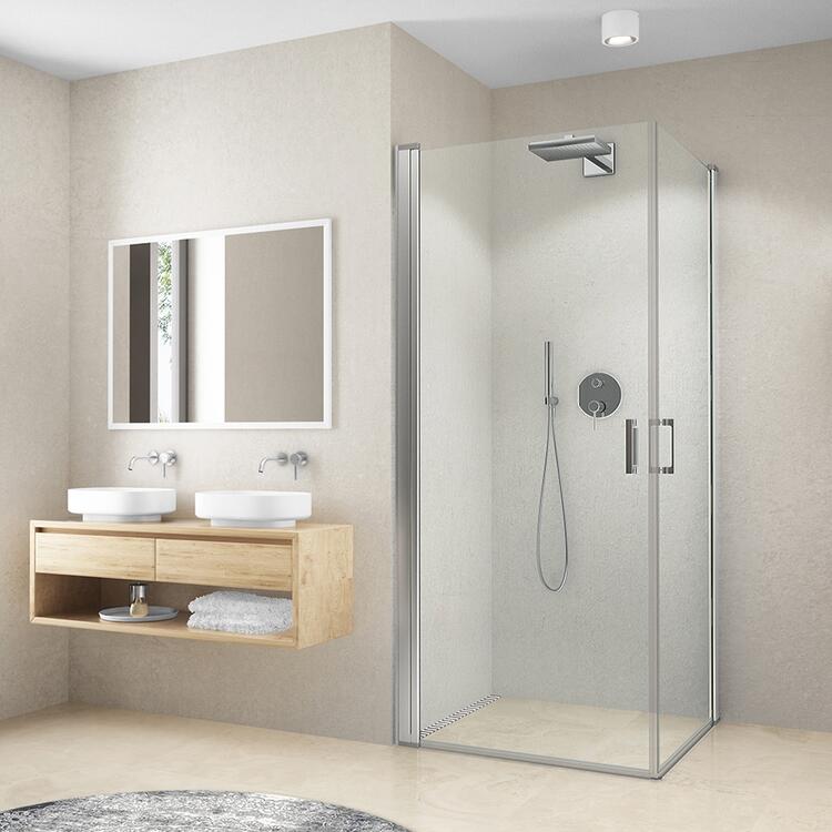 Obdélníkový sprchový kout Brillant+Transparent – Roth CI PIG/800+CI PIG/1000
