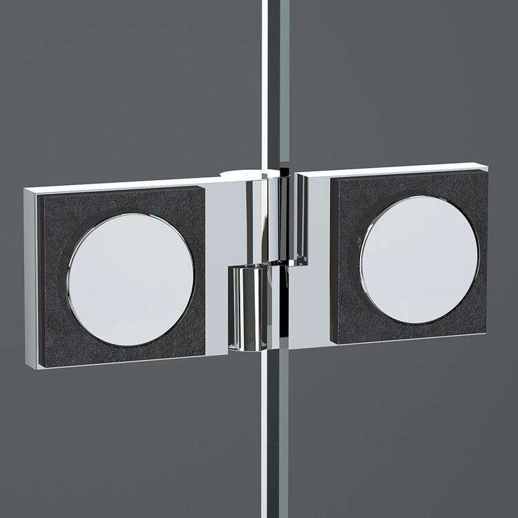 Obdélníkový sprchový kout Brillant+Transparent – Roth CI FXG/800 + CI 2CR/1000