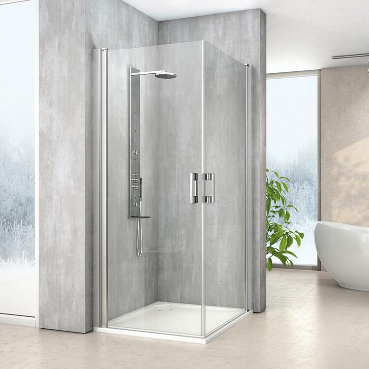 Obdélníkový sprchový kout Brillant+Transparent – Roth MI PIG/800+MI PIG/1000