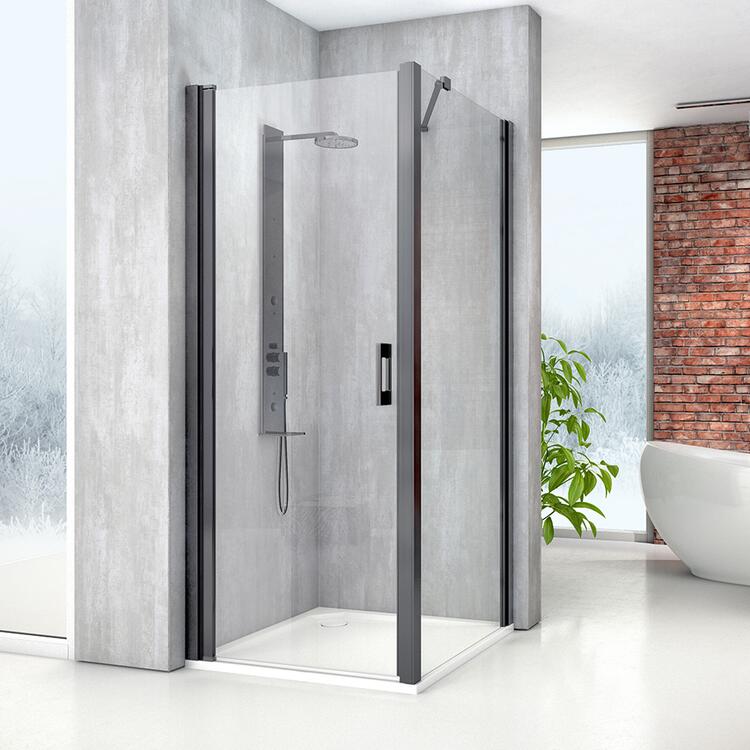 Obdélníkový sprchový kout Brillant+Transparent – Roth MI PIV/800+MI FXP/1000